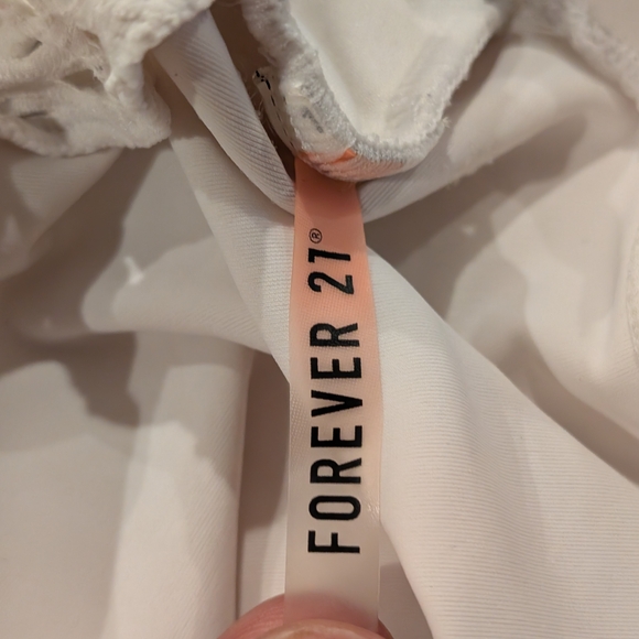 Forever 21 White Mesh Crop Top - Picture 3 of 3